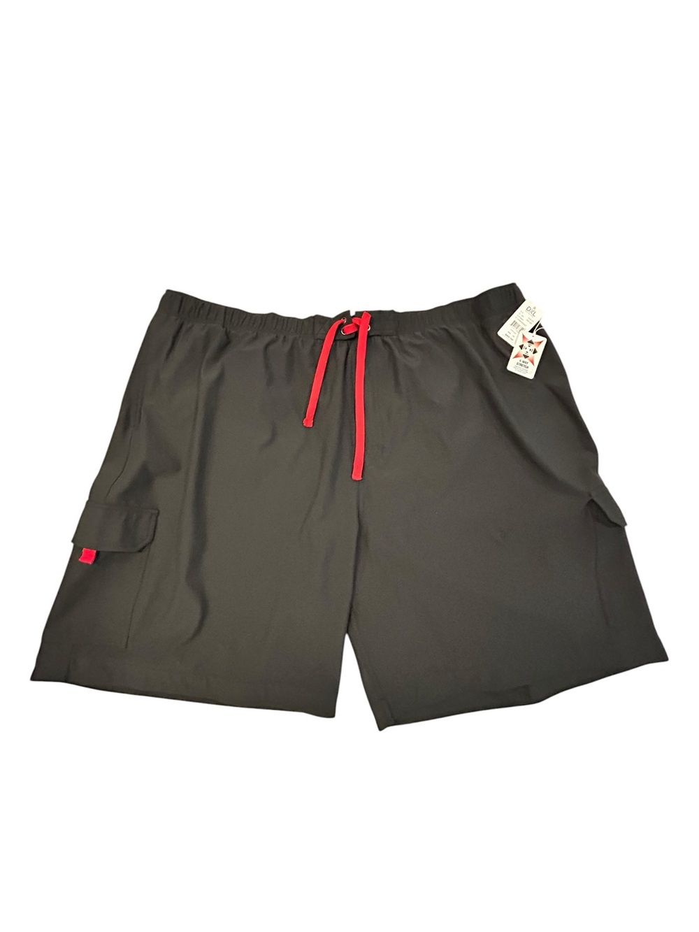 True Nation Men's Black Cargo Swim Board Shorts Lined 4XL NWT 4 Way Stretch
